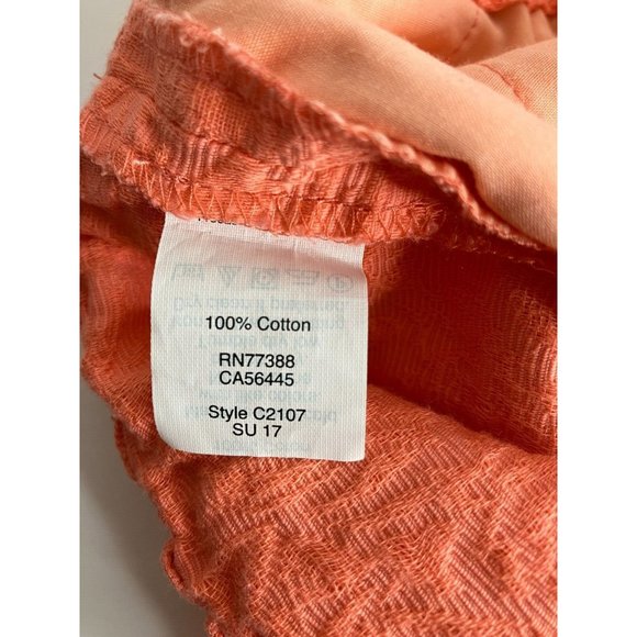 J. Crew Women's 6 Salmon Color 100% Cotton Shorts with Pockets - Picture 5 of 7